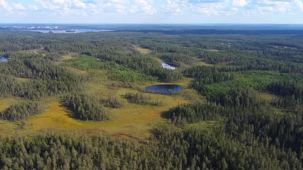 Republic of Karelia, Russia. Beautiful northern nature. River and waterfall. alt