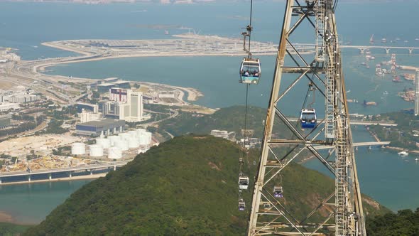 Cable Car Cabin on Hong Kong Island