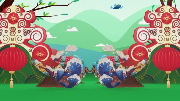 Chinese Traditional Festival Motion Graphic Background