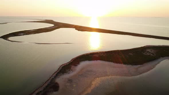 Unusual Islands on a Beautiful Lake alt