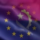 EU Angola Flag Loop Background 4K