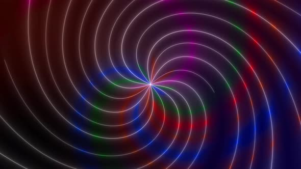 Swirl Neon Hypnotic Background Animation alt