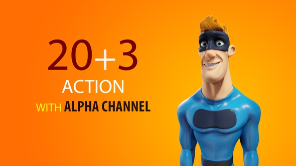 Hero Character 23 Actions