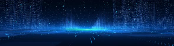 [Ultra Widescreen] Background Of Big Data Smart City Big Screen alt