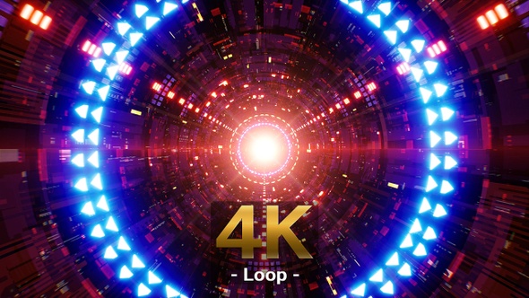 Red Purple Light Sci Fi VJ Tunnel alt