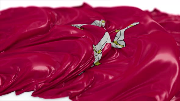 Isle of Man Flag On A White Chalkboard  alt