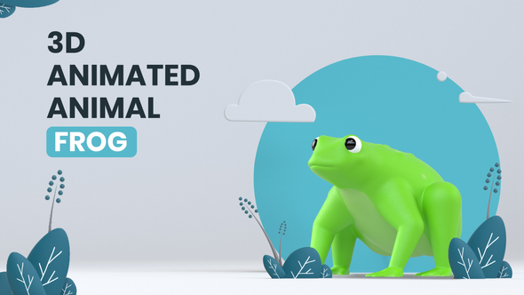 3D Animated Animal - Frog, Motion Graphics | VideoHive