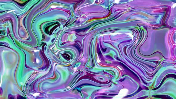 Pastel holographic marble liquid animation alt