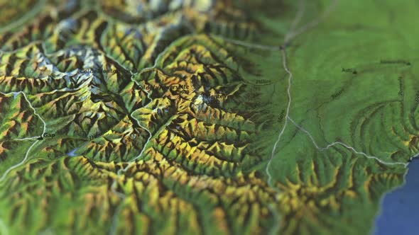 Alps On Paper Map, Slider Shot alt