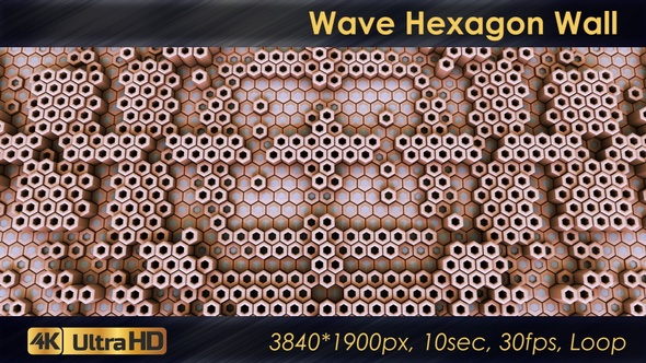 Wave Hexagon Wall alt
