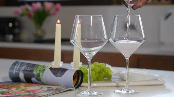 Pouring Sparkling Wine alt