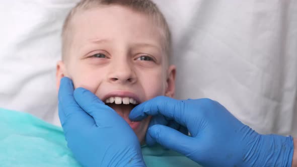 The Dentist Examines the Child