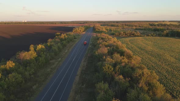 Asphalt straight empty road alt