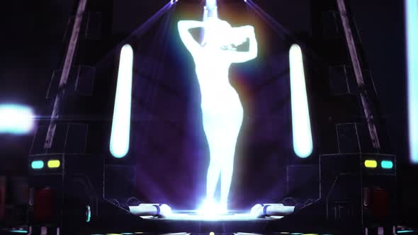 The striptease hologram. Digital and technological background of erotic dancing. alt