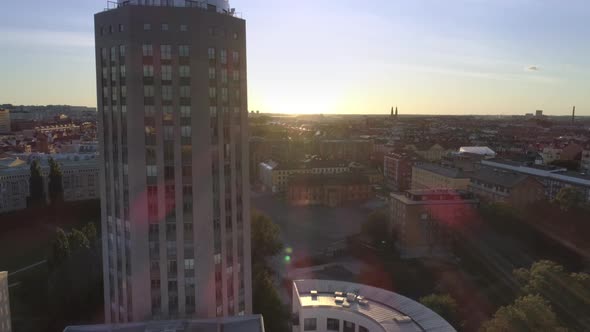 Stockholm Tower Aerial Drone View