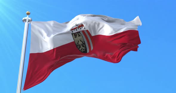 Upper Austria State Flag, Austria alt