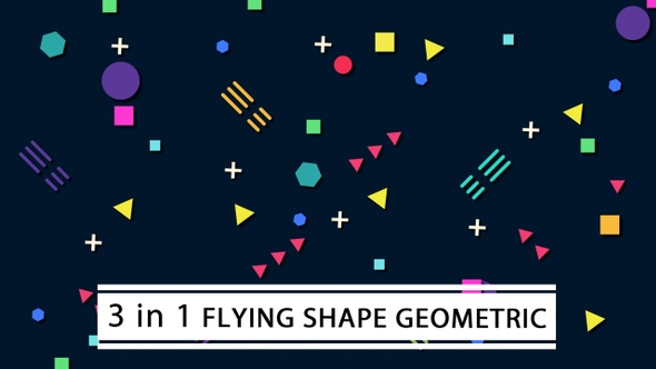Flying Shape Geometric, Motion Graphics | VideoHive