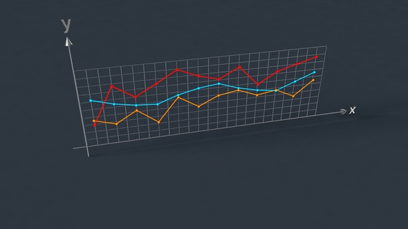 Growing Lines Chart Graph alt