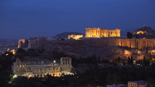 Iconic Parthenon Temple at the Acropolis of Athens Greece alt