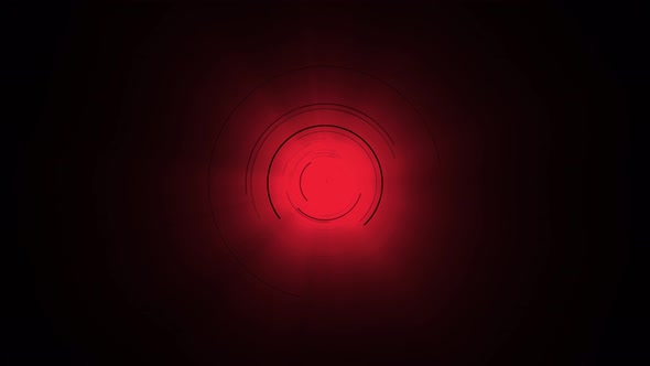 Red Circular Light Motion Animation