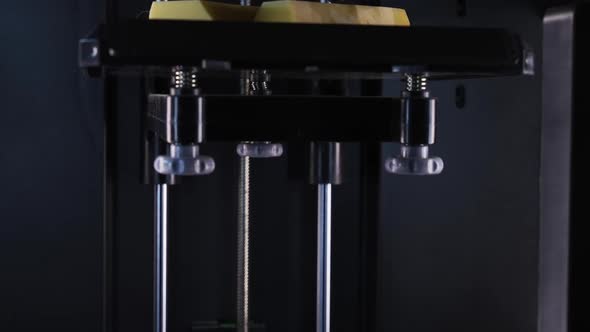 Modern Technologies 3d Printer Prints Plastic Foots Models the Process of Printing Prosthetic Legs alt