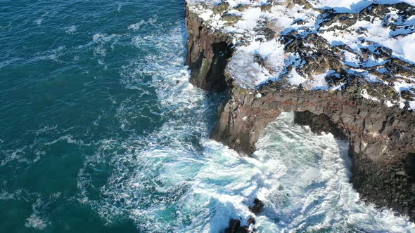 Breathtaking Views of Iceland's Majestic Landscapes From Above. 4K UHD video. alt