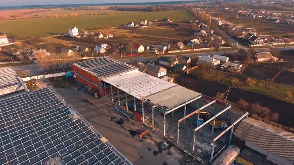 Rooftop With Solar Panels alt