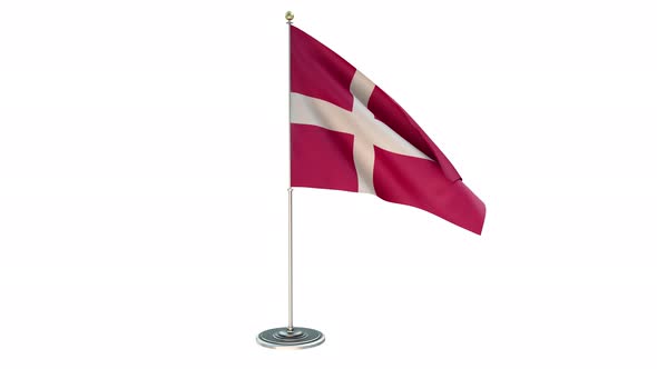 Denmark  Office Small Flag Pole alt