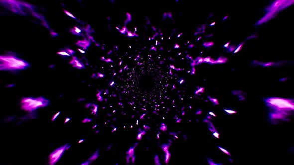 Flowing Purple Fire Particles 4K alt