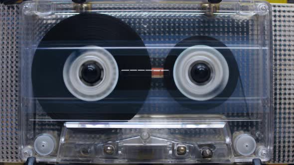 Tape With Normal Reels In Recorder Is Rapidly Rewound