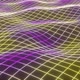 4k seamless loop abstract background with neon glow grid. Trendy glowing surface as futuristic lands - VideoHive Item for Sale
