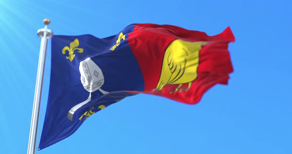 Flag of Department of Charente-Maritime in France alt