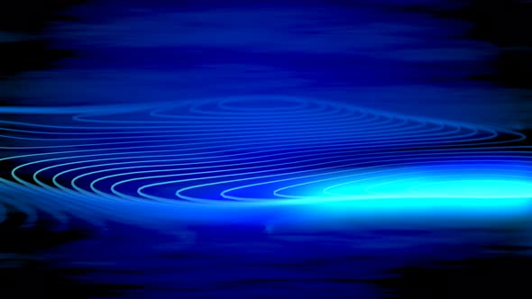 Abstract Blue Digital Landscape Background