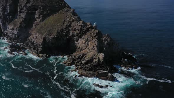 Aerial View of Cape of Good Hope in South Africa