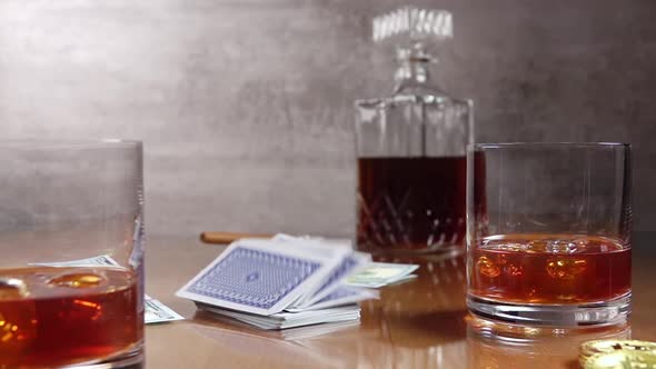 Whiskey and Playing Cards