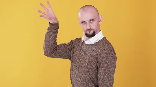 Celebration Gesture Seasoning Funny Man Gif Loop alt