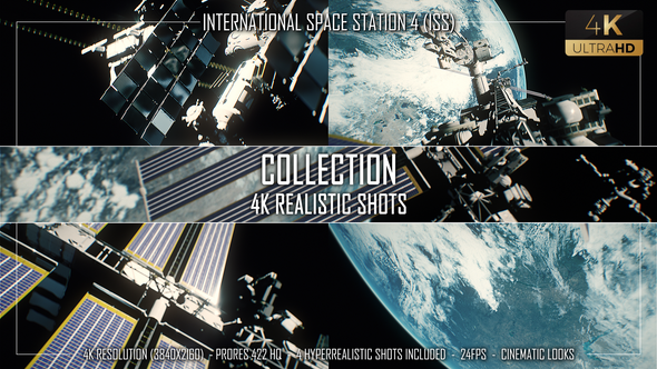 International Space Station 4 (ISS) - 4K