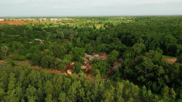 Africa Mali Village Aerial View 2