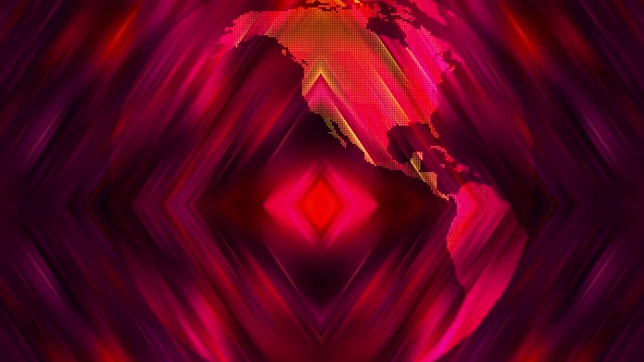 Animated News Background.Globe Earth Spinning Animation alt