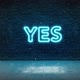 Yes Neon Sign Blue - VideoHive Item for Sale