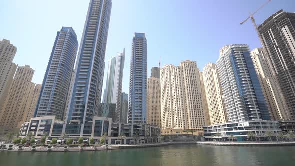 Water Canal with Skyscrapers