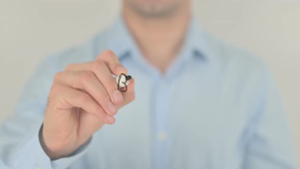 Business Trend, Writing on Transparent Screen alt