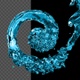 Radial Crystal Water Flow 4K - VideoHive Item for Sale