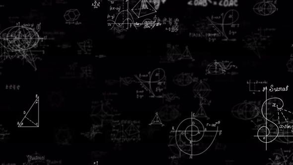Physics Math Formula And Diagrams 4K