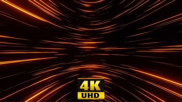 The Curvature Of Space. Orange 4K alt