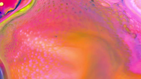 Colorful Liquid Ink Colors Blending Burst Swirl Fluid 106