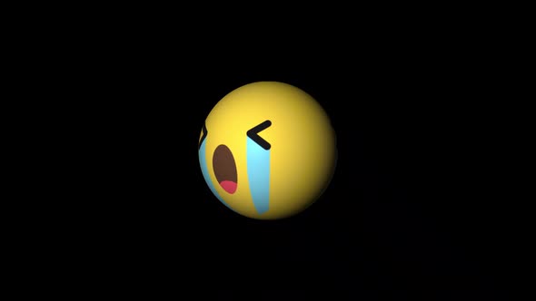 3D Emoji Crying Rotation alt