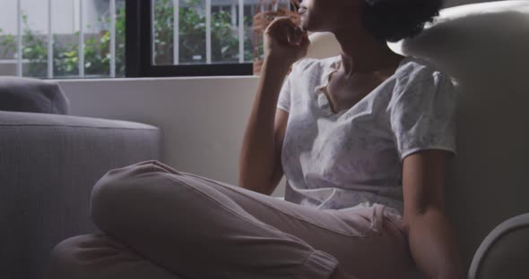 Family spending time at home together alt