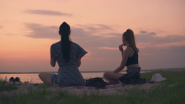 Girls on Summer Picnic