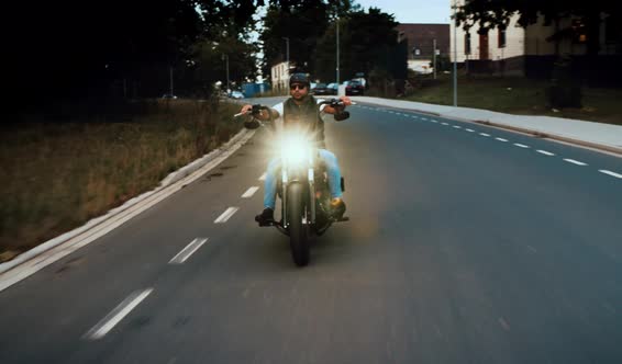 Man on a Motorbike alt